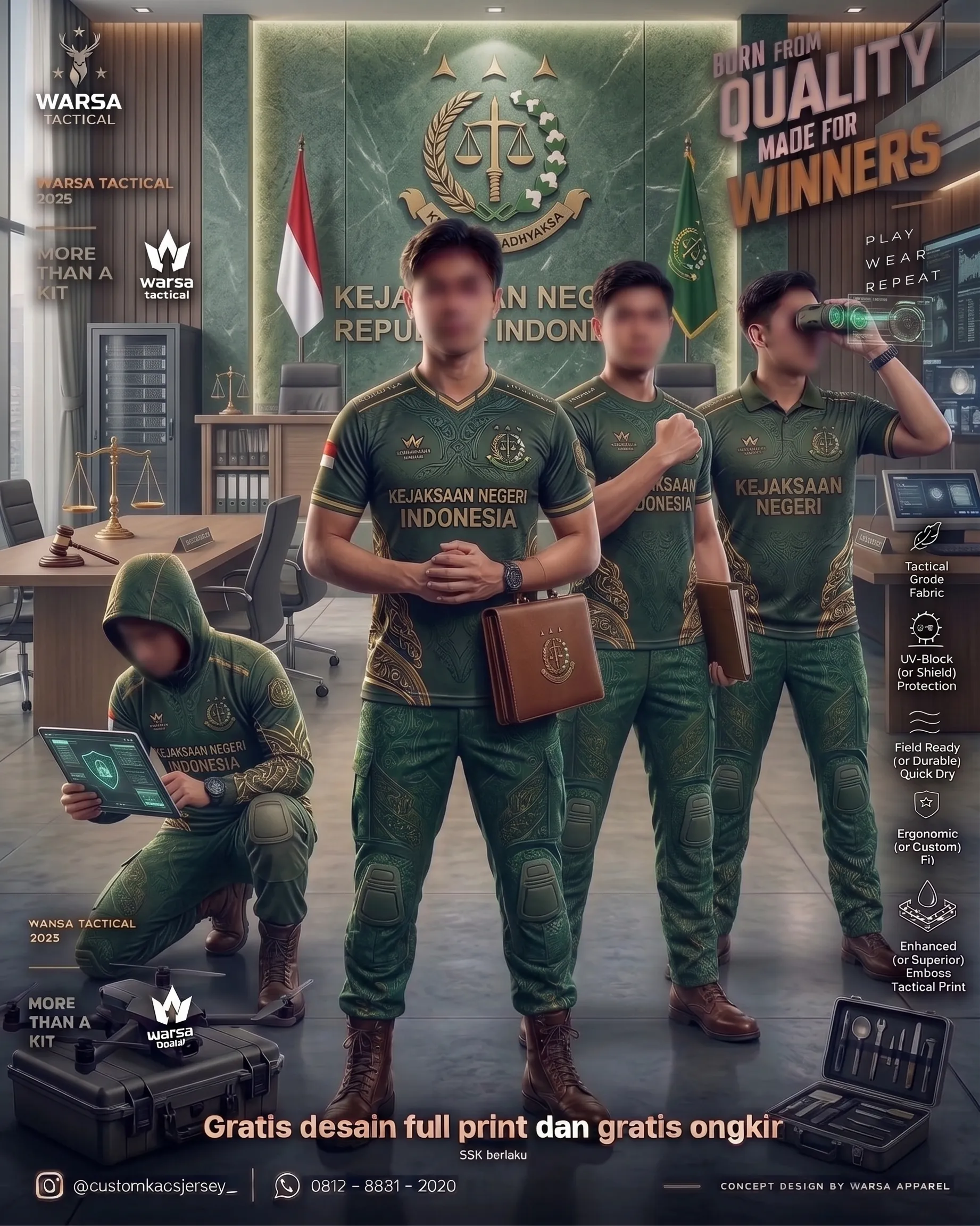 Buat Custom Jersey Kejaksaan Indonesia KEJARI KEJATI