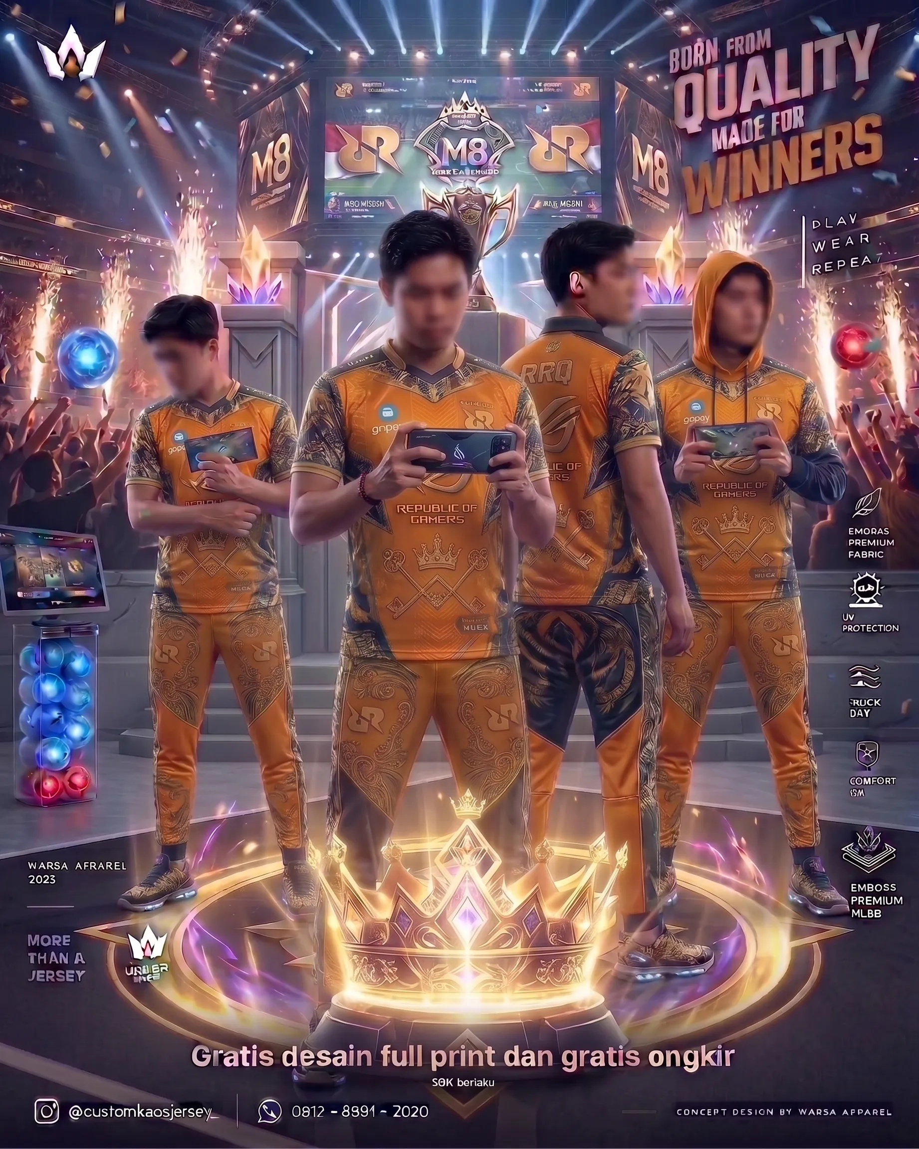Custom Jersey Esports RRQ Mobile Legends