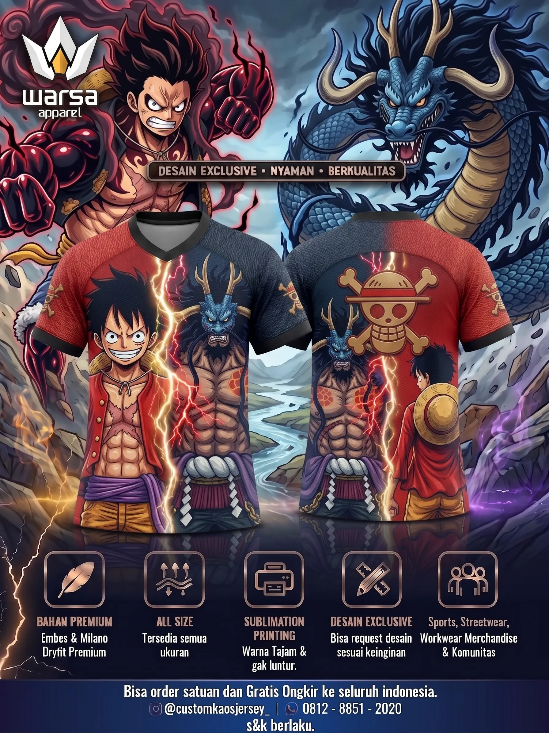 Buat Custom Jersey One Piece