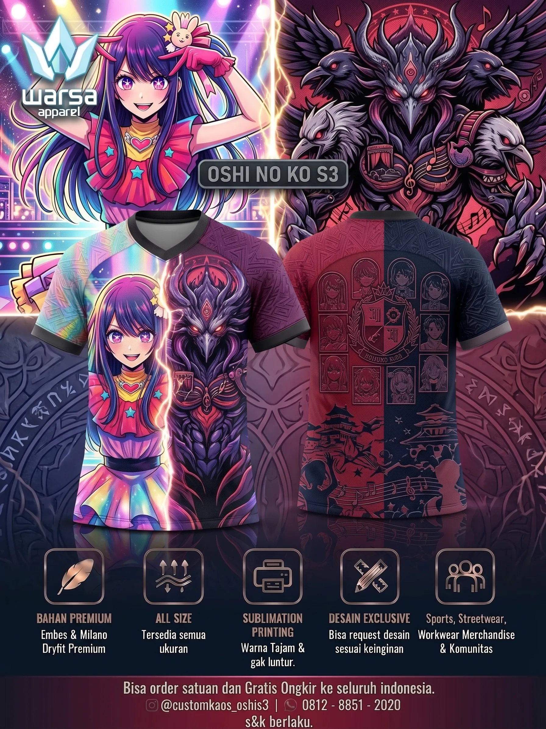Buat Custom Jersey Oshi No Ko S3